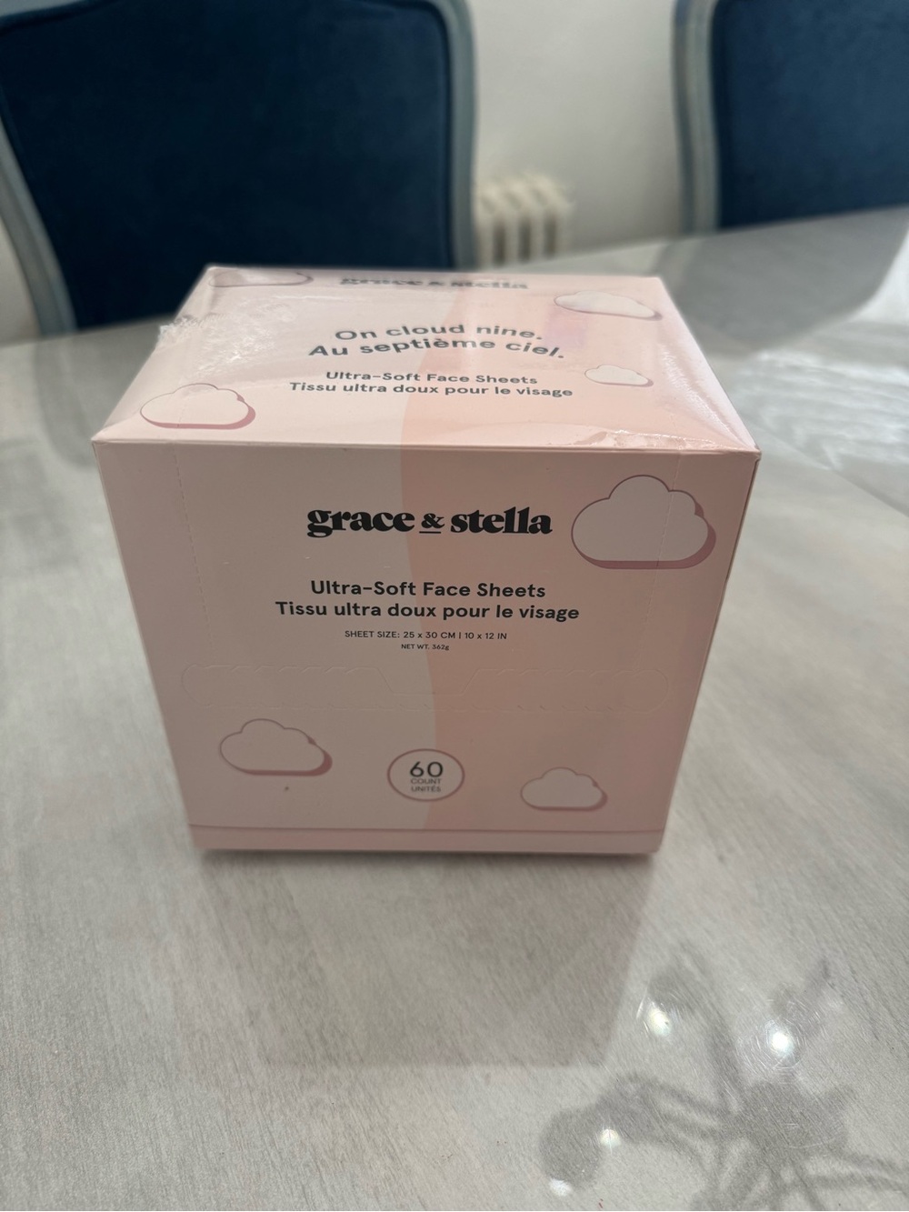 NWT Grace & Stella Ultra Soft Face Sheets 60 Count Box